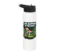 Terrario Bosque En Miniatura Life Happens In The Moss Stainless Steel Insulated Water Bottle