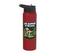 Terrario Bosque En Miniatura Life Happens In The Moss Stainless Steel Insulated Water Bottle