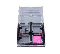 Terrario Castillo de Hormigas, Caja de exhibición de Castillo de acrílico de Granja de Hormigas de 17 cm, Multicolor(Black)