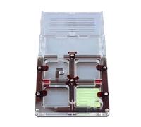 Terrario Castillo de Hormigas, Caja de exhibición de Castillo de acrílico de Granja de Hormigas de 17 cm, Multicolor(Bruin)