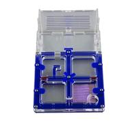 Terrario Castillo de Hormigas, Caja de exhibición de Castillo de acrílico de Granja de Hormigas de 17 cm, Multicolor(Blue)