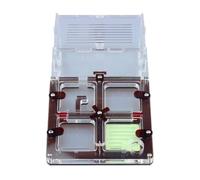 Terrario Castillo de Hormigas, Castillo de Hormigas acrílico, hábitat de Granja, 17,7 cm, Multicolor, Transparente, Nido científico de observación(Bruin)