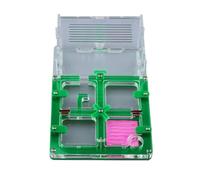 Terrario Castillo de Hormigas, Castillo de Hormigas acrílico, hábitat de Granja, 17,7 cm, Multicolor, Transparente, Nido científico de observación(Grün)