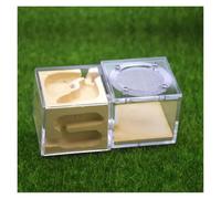 Terrario Castillo de Hormigas, Castillo de Hormigas acrílico, Nido de Granja Multicolor, 12 x 6 x 5 cm(Yellow)