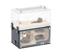 Terrario Castillo de Hormigas, Hormiguero expandible de acrílico Transparente con Torre de Agua y Puertos de observación - 15 cm