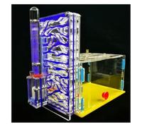 Terrario Castillo de Hormigas, Kit de Ciencia de Castillo de Hormigas acrílico for observación de biología, Multicolor, 19 cm/7,4 Pulgadas(Blue)