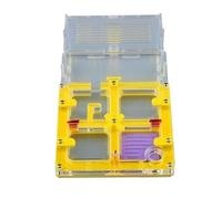 Terrario Castillo de Hormigas, Kit de observación de Hormiguero acrílico Transparente for Nido de Hormigas (12 x 11,7 x 14,8 cm, Multicolor)(Yellow)