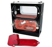 Terrario Castillo de Hormigas, Placa de sombreado for Torre de Agua hidratante de hormigón acrílico Ant Farm Castle, 9,5 x 5 x 10,3 cm, Color Negro