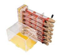 Terrario Castillo de Hormigas, Tubo de ensayo for Granja de Hormigas, Nido de Hormigas de PVC Transparente, hábitat de observación de 17 cm