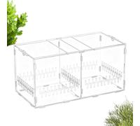 Terrario de arañas de saltar, jaula transpirable y transparente | 40 x 20,5 x 20 cm pequeño recinto para reptiles con tapa para tortuga, serpiente, tortuga, planta gecko
