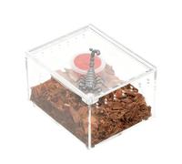Terrario de caracol, transparente de alimentación para cría, recinto acrílico para reptiles, para , rana, , , caracol, tortuga, observación, alimentación de cría