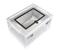 Terrario de Crecimiento de Reptiles | Caja de incubación de Animales pequeños portátil Transparente - Hábitat de alimentación de Reptiles con visión Completa visualmente Atractiva