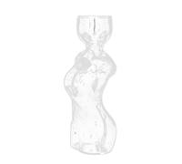 Terrario de cristal con forma de cuerpo femenino para cultivo de agua de aguacate, jarrones de observación de raíces transparentes, decoración de mesa, decoración de mesa de vidrio transparente