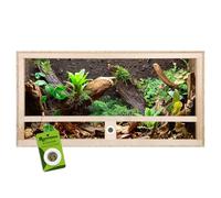 Terrario de Madera para Reptiles, 80 x 40 x 40 cm, con ventilación Lateral | de fácil instalación en interiores