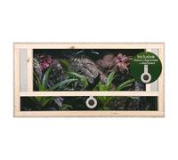Terrario de tamaño grande de madera para reptiles, para interiores, parte frontal con ventilación, para serpientes y lagartos, beige, 100x50x50cm - Front Vent