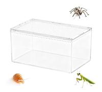 Terrario para Arañas,Transparente Ventilado A Prueba De Escape | Terrario para Tarántulas Hábitat para Arañas Saltarinas,para Escritorio Hogar Oficina Dragón Barbudo Tortuga Gecko