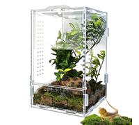 Terrario para Geckos Acrílico Transparente con Ventilación A Prueba De