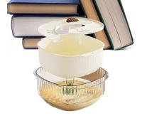 Terrario para tortugas pequeñas, pequeño hábitat multifuncional de agua clara para tortugas, terrario para cangrejos y camarones - para Bernard-L'ermita, Cangrejos, anfibios, animales acuáticos y