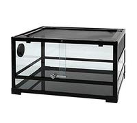 Terrarios Vivarium Caja de anfibios Tanque de transporte de alimentación negro Lagarto Tortuga Serpiente Araña Rana Caja Tienda de mascotas Caja para el hogar Gato Perro Casa para mascotas (Negro 60 *