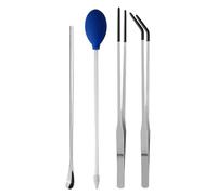 Terrarium Aquarium Tools, Precision Rubber Tip Tweezers, Comfortable Non-Slip Grip Feeding Tongs, Reptile Care Accessories for Gecko, Lizard, Bearded Dragon, 10.63x0.39x0.39 Inches