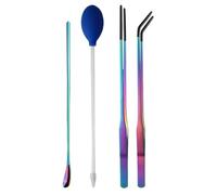 Terrarium Aquarium Tools, Precision Rubber Tip Tweezers, Comfortable Non-Slip Grip Feeding Tongs, Reptile Care Accessories for Gecko, Lizard, Bearded Dragon, 10.63x0.39x0.39 Inches