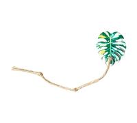 Terrarium Enrichment Set-Natural Leaf Climbing Habitat Decor,Lightweight Cotton Rope Arboreal Structure,Enclosure Visual Enhancement Resting,Safe Display Stylsor