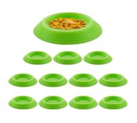 Terrarium Food Dish - for Springtails and Millipedes with 12 Piece Enclosure Set | Great Material, Colorful Feeding Tray Set Including Yellow Orange Red Blue Green Violet Options for Tiny Pet Animals