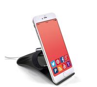 TerraTec 169981 itab Duo Smartphone y Apple Reloj Soporte de Aluminio Negro iTab