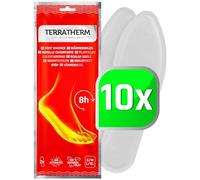 TerraTherm Plantillas Calentadoras - Activado por Aire - para 8 Horas de pies Calientes - 5, 10 o 30 Pares - 100% Calor Natural - Almohadillas Termicas - 10 Pares