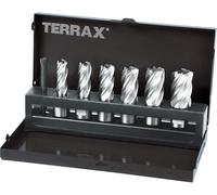 Ruko A108820 Terrax Juego vástago Weldon 19 mm de 7 Piezas (6 Brocas Huecas + 1 guía-expulsor)