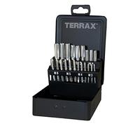 TERRAX A245006 - Juego de 21 machos mano M DIN 352 HSS rectificados