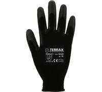 Terrax Workwear Guante de punto fino negro 10