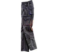 Terrax Workwear Pantalones de trabajo para niños, color negro/azul marino, Negro Armada, 47 EU