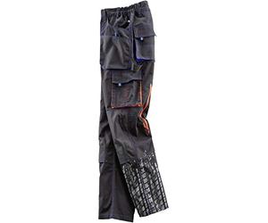 Terrax Workwear Pantalones de trabajo para niños, color negro/azul marino, Negro Armada, 47 EU