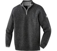Terrax Workwear Troyer de punto negro melange L