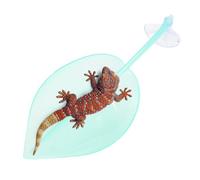 Terraza de descanso de tortugas, accesorios de tanque en forma de hoja para tortugas, leopardo, gecko, sapos, ventosas, decoración de terrario