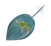 Terraza de descanso Hábitat de tortuga - plataforma de hojas de 20 cm, ventosas fuertes | Tortugas reptiles elevadas gecko anfibio sapo estanque patio trasero decoración muebles soportes acuáticos