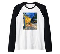 Terraza del café en la Noche de Vincent Van Gogh (1888) Camiseta Manga Raglan
