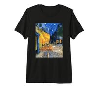 Terraza del café en la Noche de Vincent Van Gogh (1888) Camiseta Premium