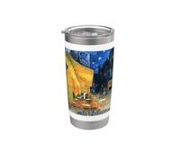 Terraza del café en la noche de Vincent van Gogh (1888) Vaso térmico de acero inoxidable de doble pared