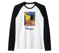 Terraza del café por la Noche, Place du Forum de Vincent Van Gogh Camiseta Manga Raglan