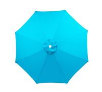 Terraza Exterior Sombrilla Reemplazar La Tapa, 200 270 300 350cm, 6 Brazos/8 Brazos, Grueso Y Fuerte, Impermeable, Con Parasol, Protección UV, Toldo De Recambio De Sombrilla(Light-blue,3M/8Ribs)