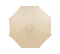 Terraza Exterior Sombrilla Reemplazar La Tapa, 200 270 300 350cm, 6 Brazos/8 Brazos, Grueso Y Fuerte, Impermeable, Con Parasol, Protección UV, Toldo De Recambio De Sombrilla(Beige,3.5M/8Ribs)