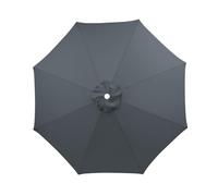 Terraza Exterior Sombrilla Reemplazar La Tapa, 200 270 300 350cm, 6 Brazos/8 Brazos, Grueso Y Fuerte, Impermeable, Con Parasol, Protección UV, Toldo De Recambio De Sombrilla(Grays,3.5M/8Ribs)