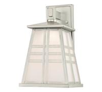 Terraza Pared Lámpara Regulable Luz Exterior LED Cecilia Níquel Tropfenglas 12W [EEK: F]