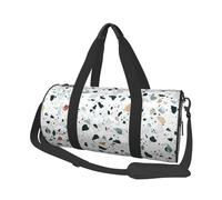Terrazo Mármol Pastel, Bolsa de Viaje de Gran Capacidad, Bolso Redondo, Bolsa de Viaje Deportiva, Bolsa de Mano, Bolsa de Fitness