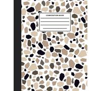 Terrazzo Stone Pattern Notebook | Scandinavian Neutral Aesthetic Journal: Modern Earth Tone Writing Book for Interior Design Lovers, Architecture ... | 120 College Ruled Pages, 7.5 x 9.25 in