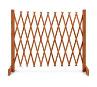 TERRE JARDIN Barrera de protección Extensible 90 cm Madera niño | Barrera protectora extensible de madera, altura 90 cm, se extiende hasta 140 cm, ideal para asegurar puertas y escaleras