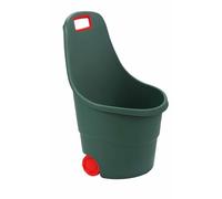 TERRE JARDIN - Carro de Jardín 2 Ruedas, 30 Kg - Cubeta Profunda 45 L, 48 x 48 x 85 cm - Carro con Ruedas, Carretilla de Jardín - Carro de Transporte, Leña - Carro para Leña