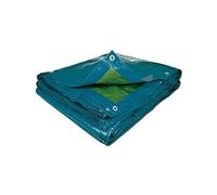 TERRE JARDIN - Lona de Protección Exterior, 10 x 15 m - Lona Multiusos Resistente, Polietileno 70 g/m², Anti UV - Lona para Leña - Ojales de Aluminio